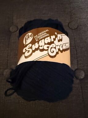 Sugar 'n Cream Navy Cotton Yarn
